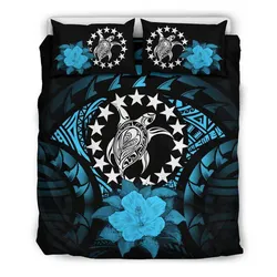 Cook Islands Turquoise Hibiscus Bedding Set A02 Dhc28111454Dd