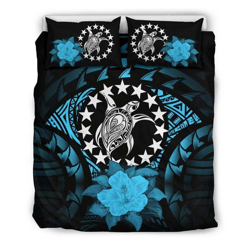 Cook Islands Turquoise Hibiscus Bedding Set A02 Dhc28111454Dd