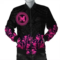 Maui Map Hibiscus Polynesian Bomber Jacket - Lithe Style