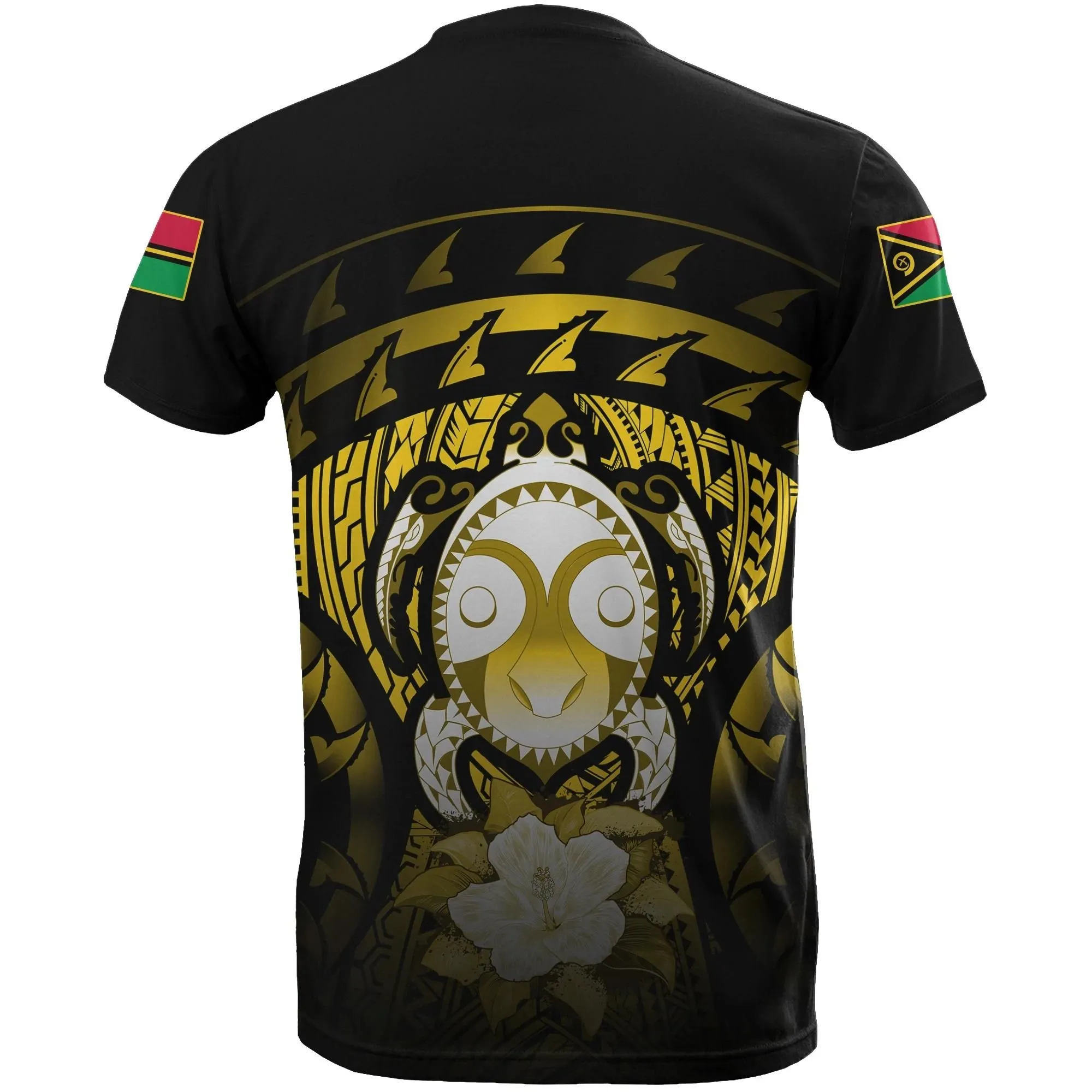 Vanuatu Turtle Hibiscus T-Shirt (Yellow) A02