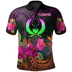 Pohnpei Polo - Summer Hibiscus - BN15