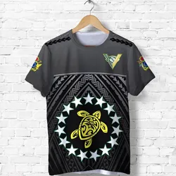 The Kukis T Shirt Cook Islands Rugby Black LT13