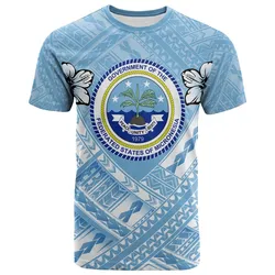 Federated States of Micronesia Polynesian T-Shirts - Federated States of Micronesia Flag Camisole Hibiscus Style - BN18