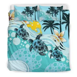 Polynesian Papua New Guinea Turtle Hibiscus A Bedding Set Camlicm