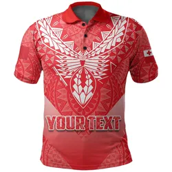 (Custom Personalised) Mate Maa Tonga Rugby Polo Shirt Polynesian Style