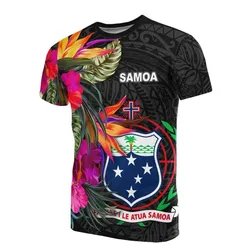 Samoa T-Shirt - Hibiscus Polynesian Pattern - BN39