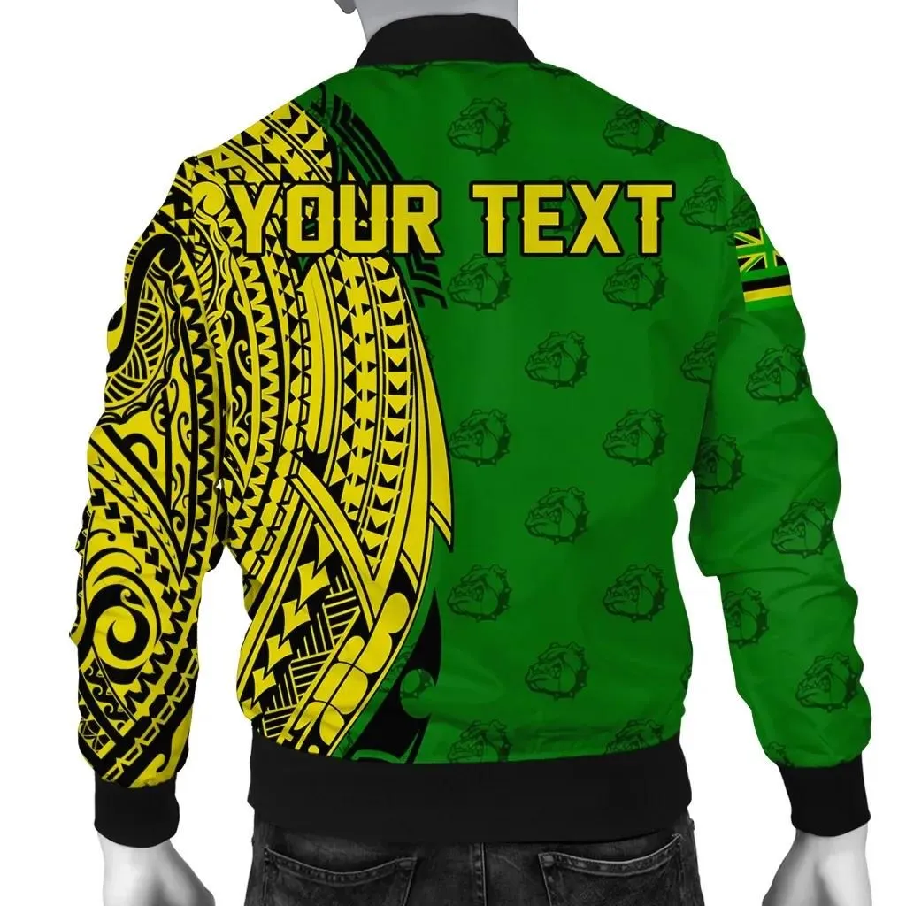 Alohawaii Jacket - Personalized Kaimuki High Tribal Kakau Bomber Jacket AH J0