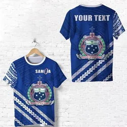 Alohawaii T-Shirt - Tee (Custom Personalised) Samoa Rugby Go The Manu K13