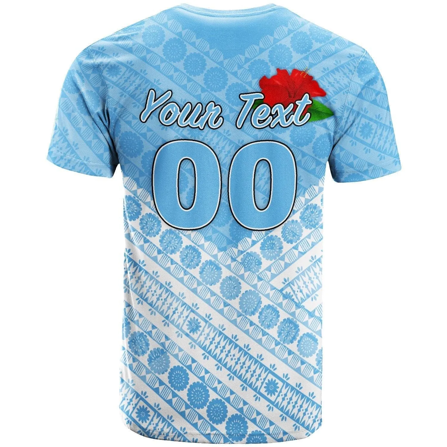 (Custom Personalised) Fiji Suva Rugby T Shirt - Tapa Pattern LT12