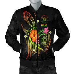 Niue Polynesian Men's Bomber Jacket - Legend of Niue (Reggae) - BN15