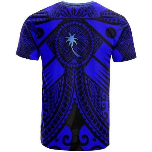Chuuk Custom Personalised T Shirts- Blue Seal with Polynesian Tattoo