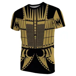 Warrior Yap Tattoo T shirt Gold