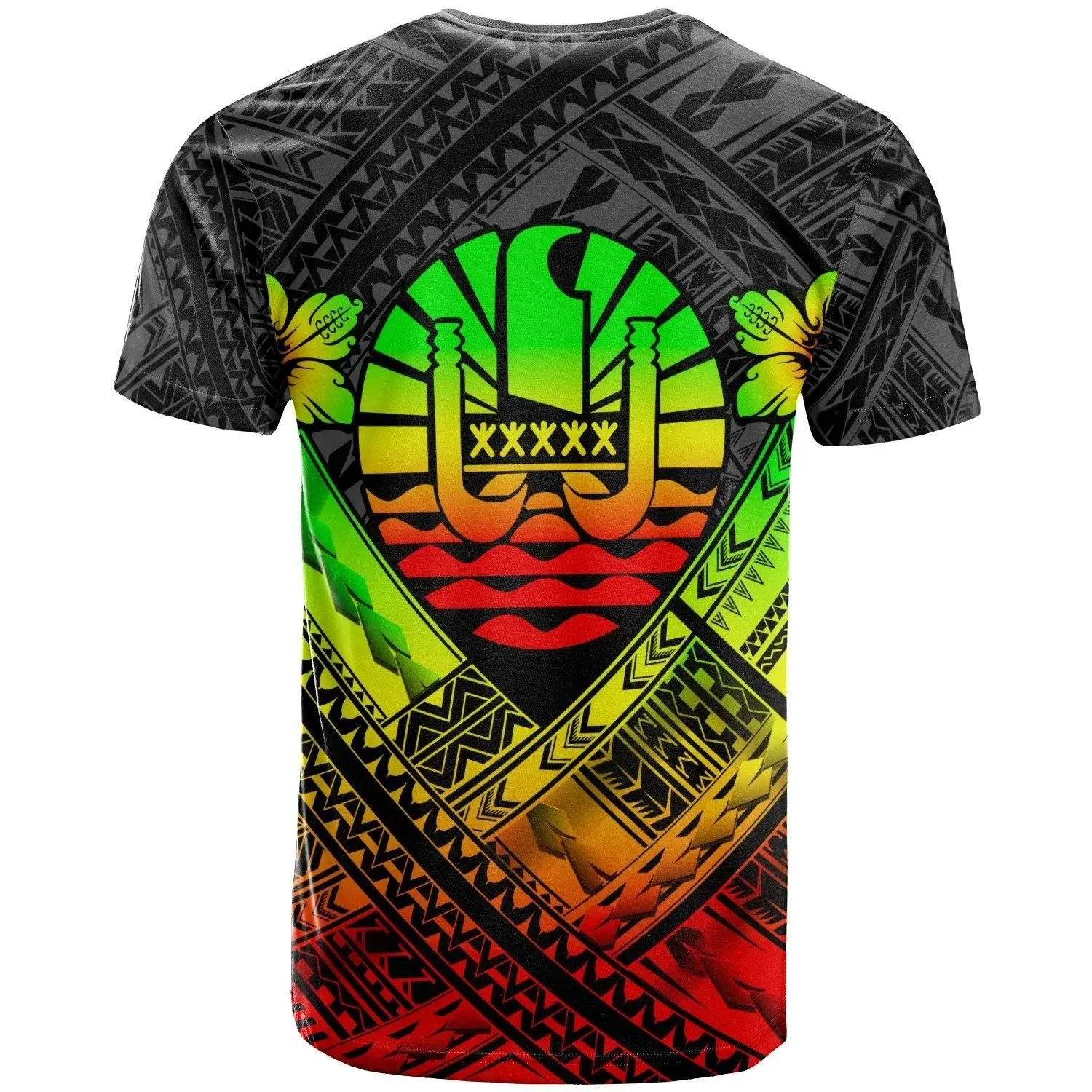 Tahiti Polynesian  T-Shirts - Tahiti Reggae Seal Camisole Hibiscus Style - BN18