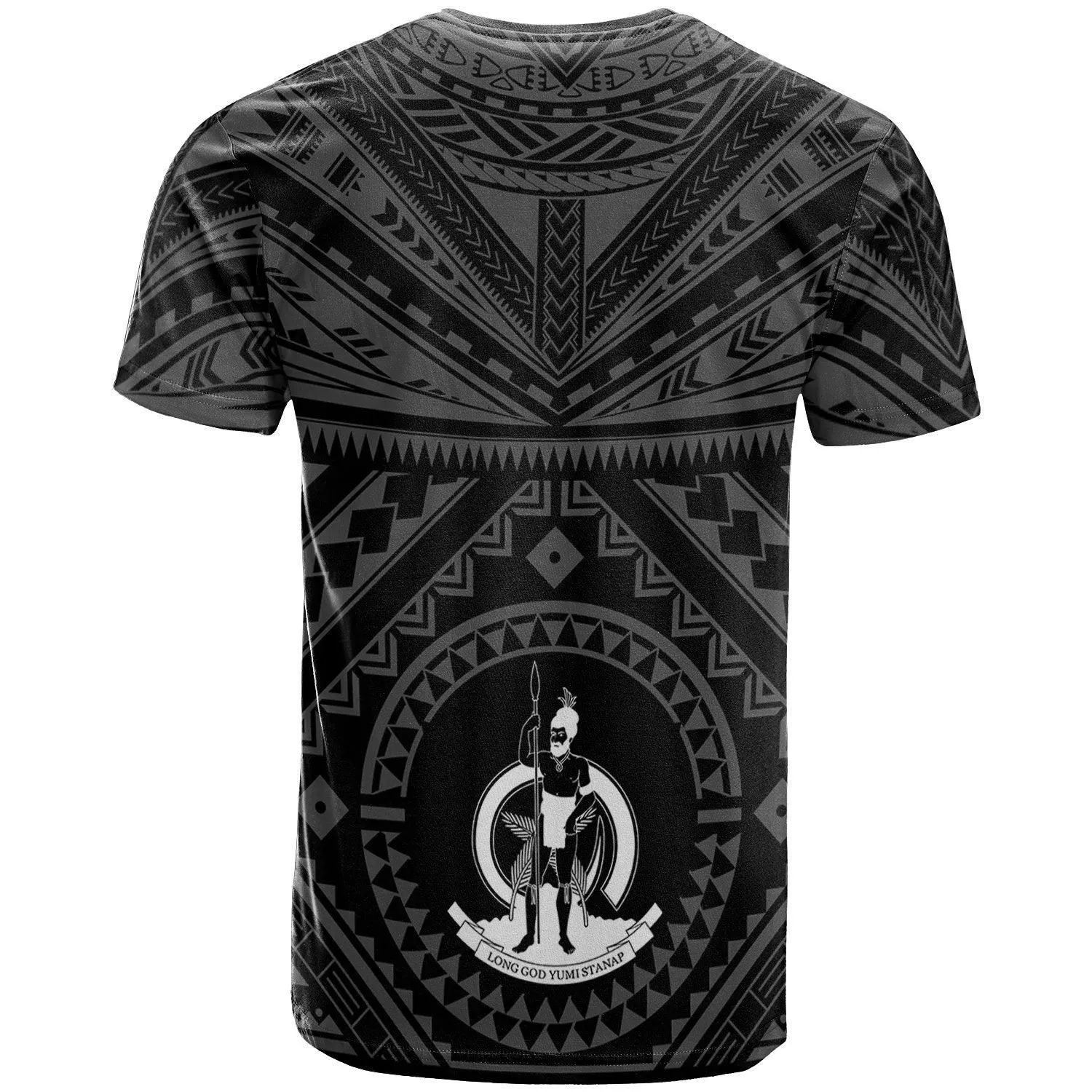 Vanuatu Personalised T-Shirt- Vanuatu Seal With Polynesian Tattoo Style