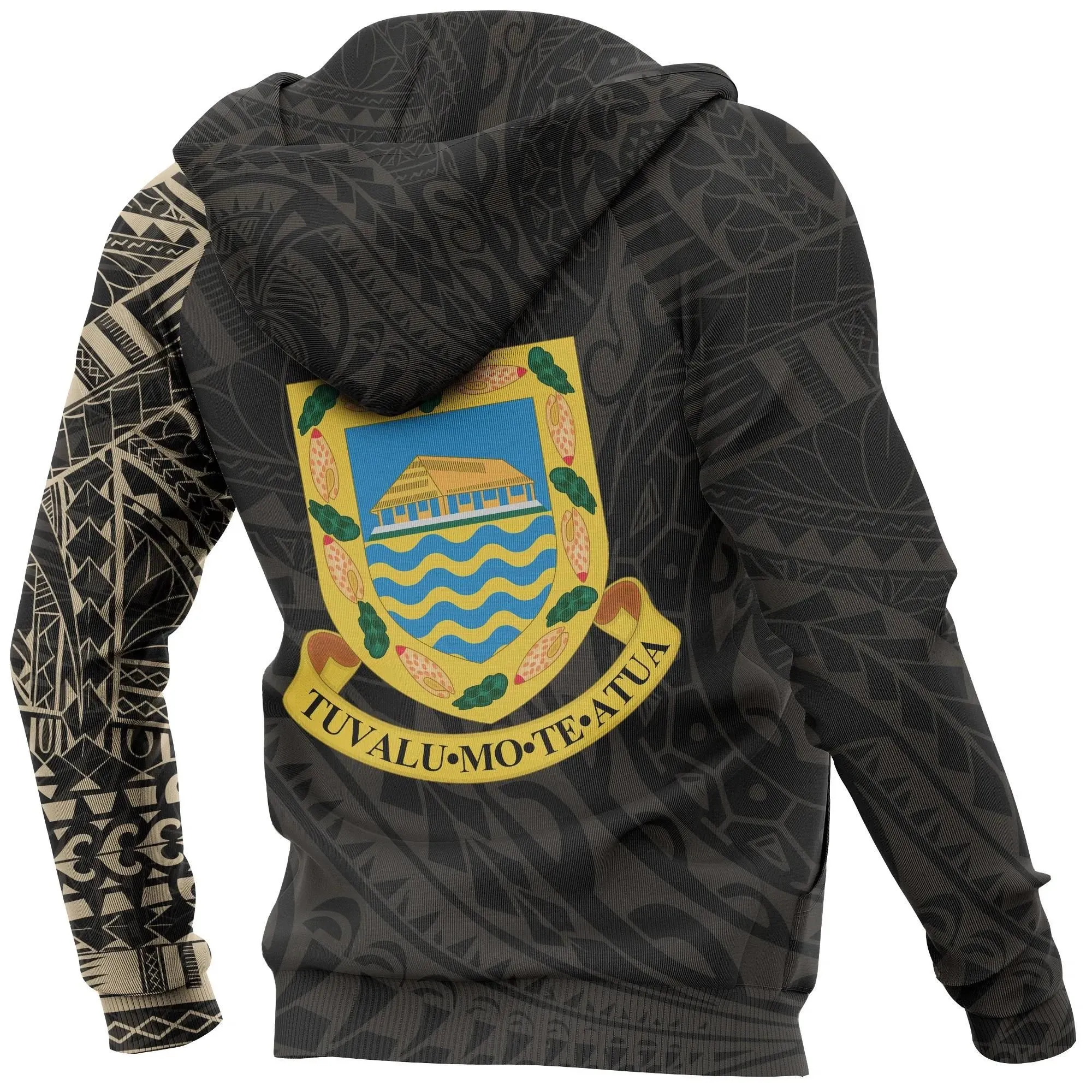 Alohawaii Clothing - Hoodie Tuvalu Polynesian Tattoo Style A7