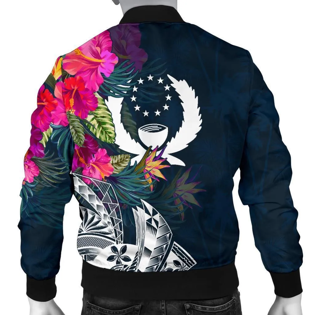 Pohnpei Mens Bomber Jacket - Pohnpei Summer Vibes