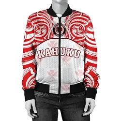 FamilyGater Jacket - Kanaka Kahuku High School Women's Bomber Jacket \bDemodern Style AH JH