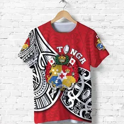 (Custom Personalised) Tonga Rugby T shirt Polynesian Style
