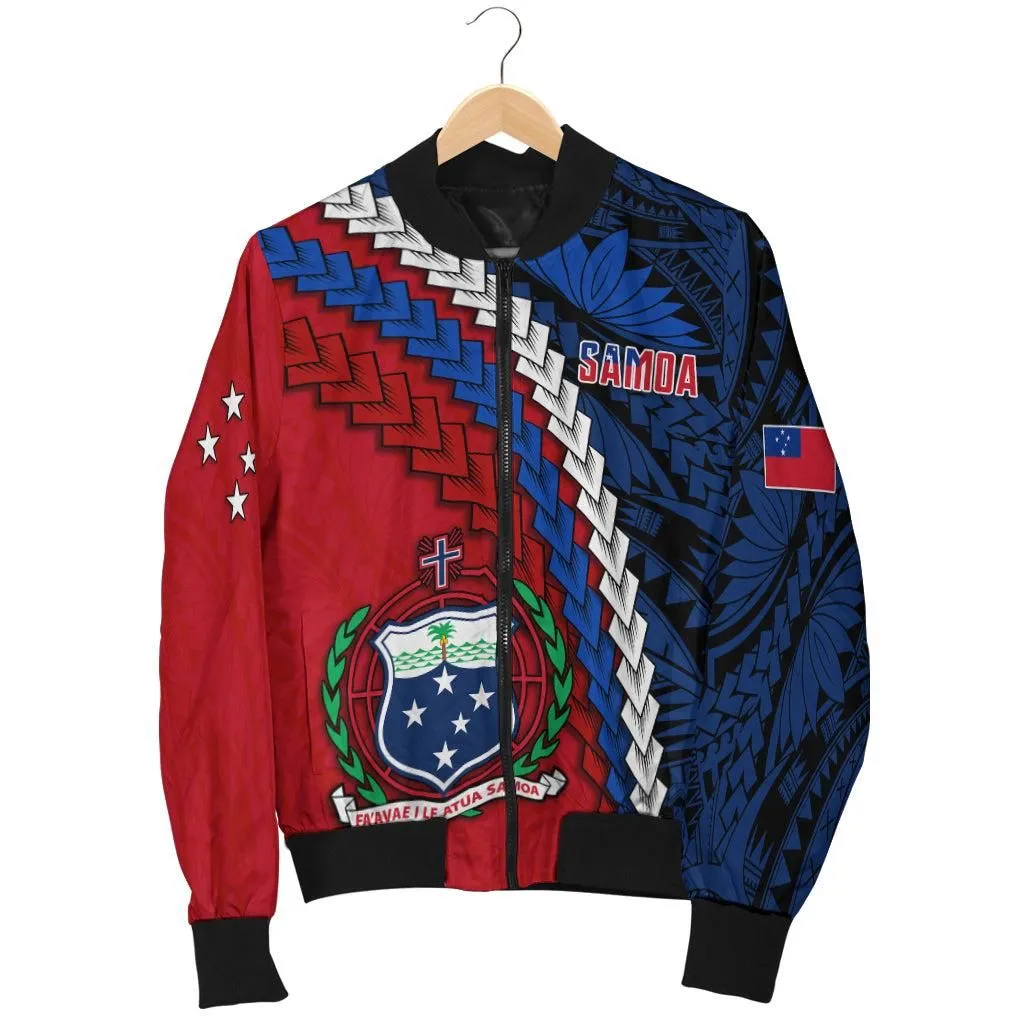 Samoa Polynesian Men Bomber Jacket Quotes LT13
