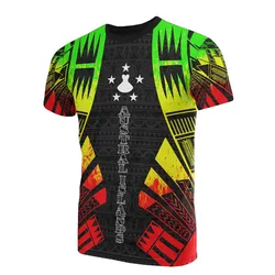 Austral Islands T Shirt - Austral Islands Flag Polynesian Tattoo Reggae Style