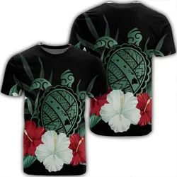 Alohawaii Tee - Hawaiian Map Turtle Hibiscus Polynesian T-shirt AH - J4R