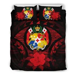 Tonga Red Hibiscus Bedding Set A24 Dhc28111688Dd
