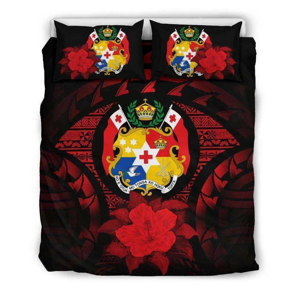 Tonga Red Hibiscus Bedding Set A24 Dhc28111688Dd