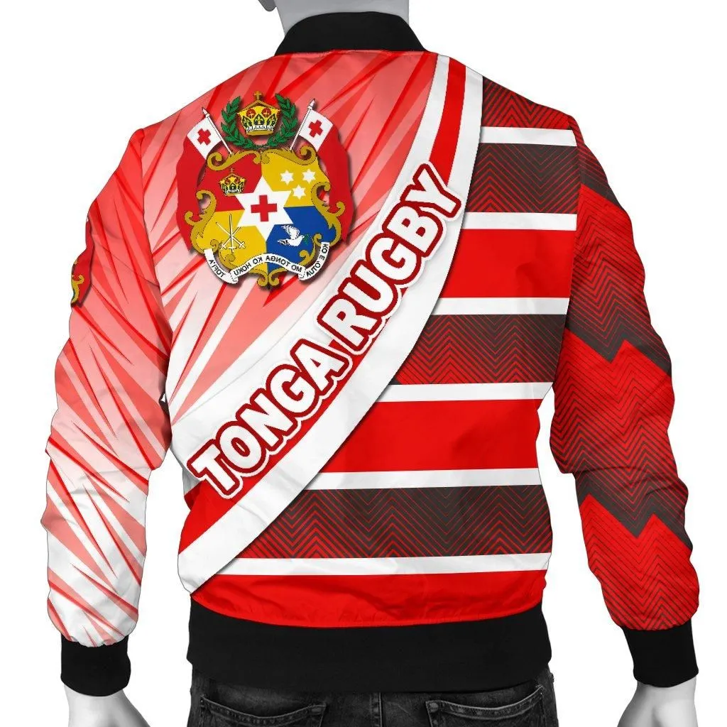 Tonga Rugby Men Bomber Jacket Victorian Vibes
