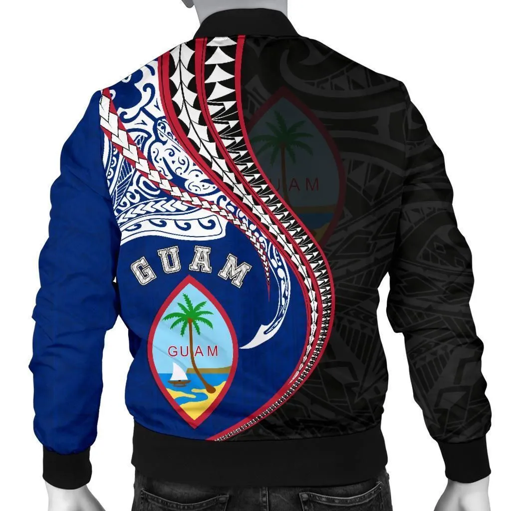 Guam Polynesian Mens Bomber Jacket Manta Polynesian