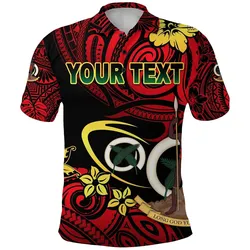 (Custom Personalised) Vanuatu Rugby Polo Shirt Fashion Style