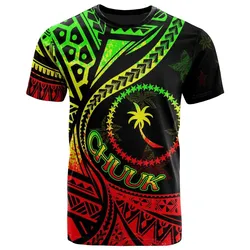 Chuuk State T Shirt - Plumeria Flowers Reggage Version