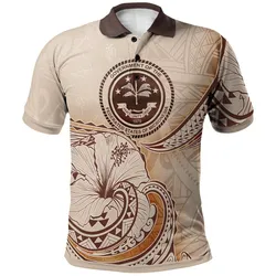 Federated States of Micronesia Polo Shirt - Hibiscus Flowers Vintage Style