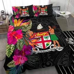 Fiji Bedding Set - Polynesian Hibiscus Pattern - BN39
