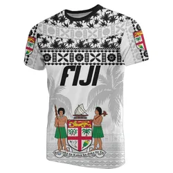 Fiji T shirt Tapa Pattern - Rugby Style