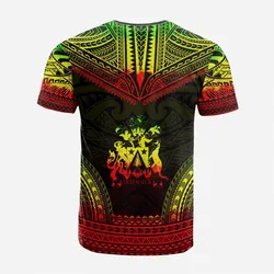 Norfolk Island Custom Personalised T shirt - Norfolk Island Coat Of Arms Polynesian Chief Tattoo Reggae Version