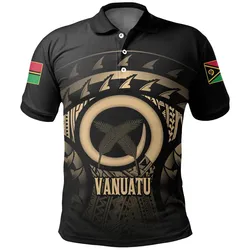 Alohawaii Shirt - Polo Shirt Vanuatu Turtle Hibiscus (Gold) A02