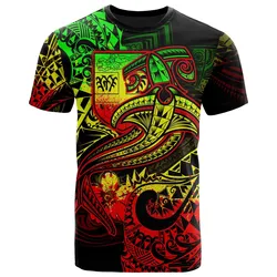 Fiji Reggae Shark Polynesian Tattoo Unisex 3D T-Shirt All Over Print ONBUB