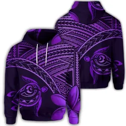 Alohawaii Hoodie - Hawaiian Turtle Plumeria Kakau Polynesian Quilt Hoodie Neo Purple AH - J0R
