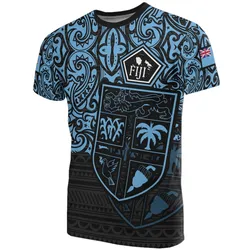 Fiji Pride T-Shirt - Fiji Flag Polynesian Tattoo