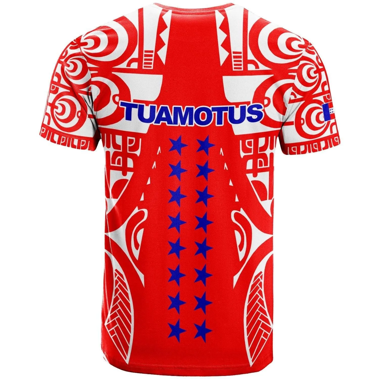 (Custom Personalised) Tuamotu Archipelago Tribal Tattoo French Polynesia T shirt LT12
