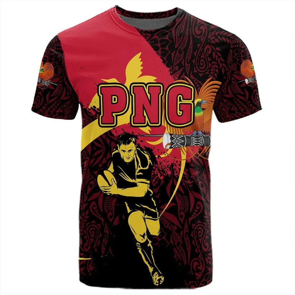 Polynesian Pride T-Shirt - Papua New Guinea T-Shirt Rugby Papuan Pattern Spoto Style