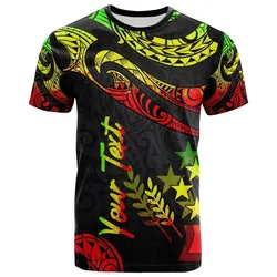 Kosrae Micronesia Custom Personalised T Shirt - Poly Tattoo Reggae Version