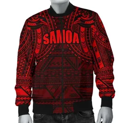 FamilyGater Jacket - Bomber Jacket Samoa Spirit (Red) A16