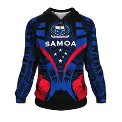 Alohawaii Clothing - Hoodie Samoa Tattoo Hibiscus K7