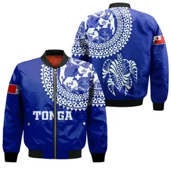 Tonga Bomber Jacket Tongan Blue Turtle - LT12
