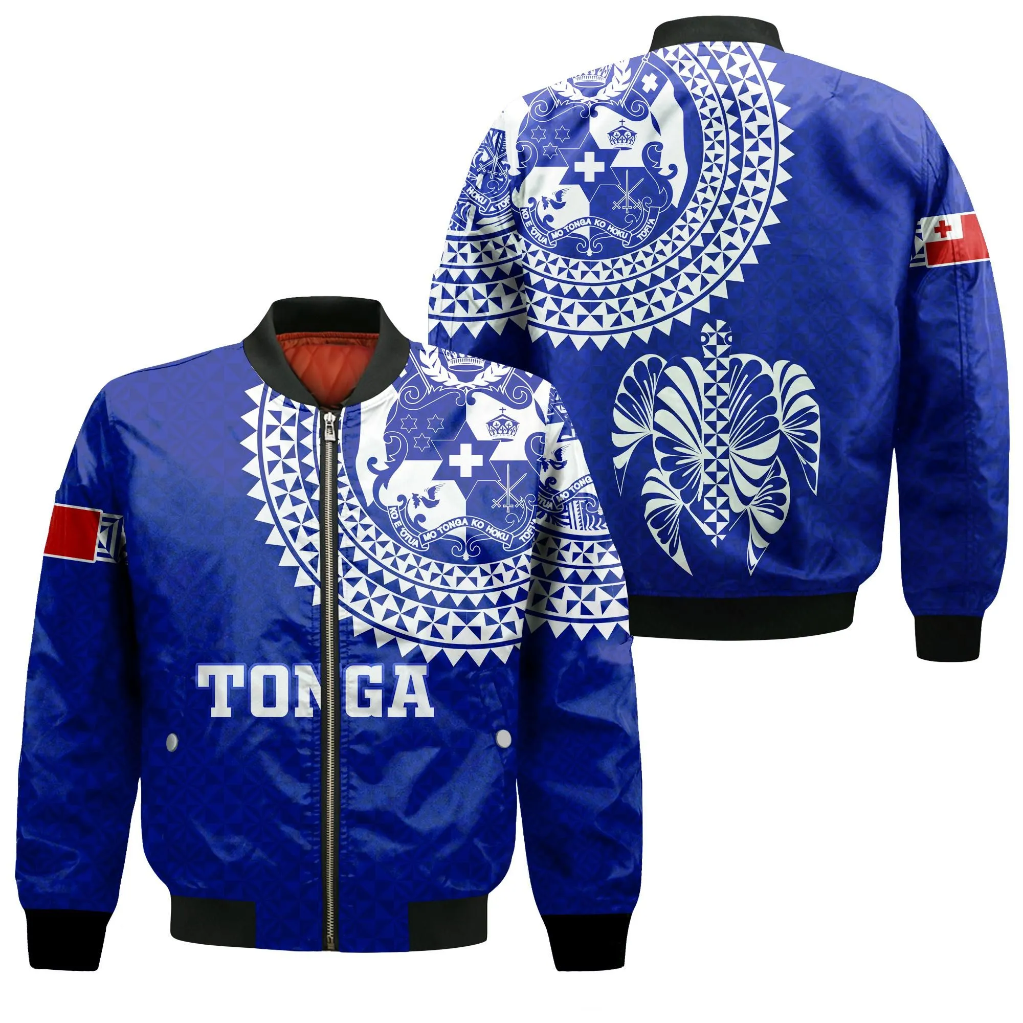 Tonga Bomber Jacket Tongan Blue Turtle - LT12