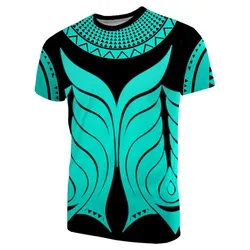 Yap Tribal Tattoo T shirt Turquoise