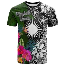 Marshall Islands T-Shirt Turtle Plumeria Banana Leaf  11