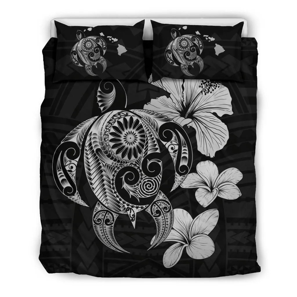 Alohawaii Bedding Set Hibiscus Plumeria Mix Polynesian Gray Turtle Bedding Set Ah J1 Dhc1712736Dd