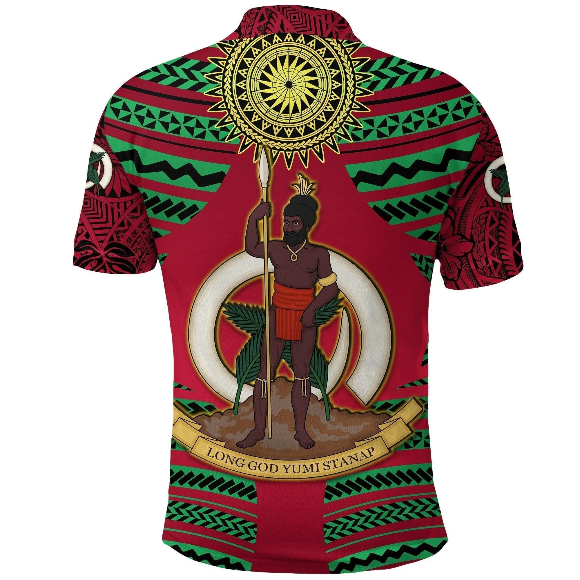 (Custom Personalised) Vanuatu Rugby Polo Shirt Original Style